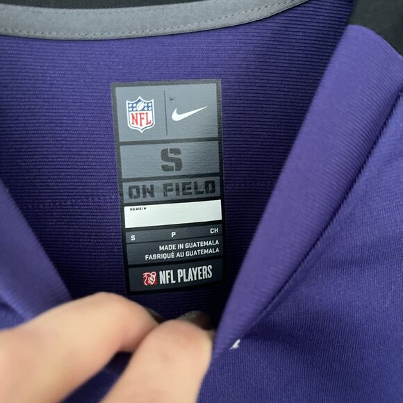 NIKE NFL On Field Official Baltimore Ravens 27 Ray Rice Jersey, Purple- Men’s S - Picture 5 of 9